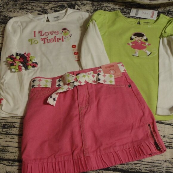 Gymboree Snow Sports 5T Shirt Hair Curlies Size 6 Skort...